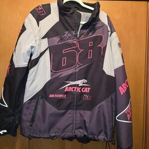 Artic Cat Women's Black and Pink Snowmobile Jacket